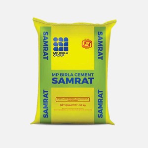 Grey MP Birla Cement Samrat, Grade: 43 Grade, Packaging Size: 50 kg