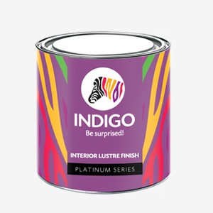 INTERIOR LUSTRE FINISH INDIGO PAINTS | RS.3910 PER/BUCKET | SIZE : 20 LTR