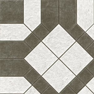 BDP GEOMETRIC CHARCOAL GREY ORIENTBELL FLOOR TILES | RS.855 Per/Box | SIZE : 400 X 400 mm