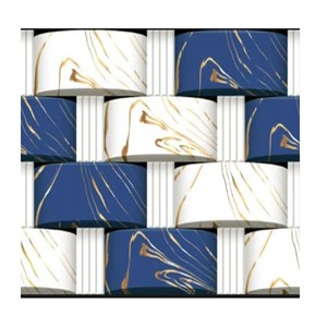 DIGITAL BLUE & WHITE 3D WALL TILES | RS.135 SQ/FT | SIZE : 300 X 450