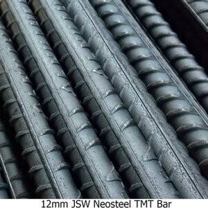 JSW TMT Bar Fe-550 Grade - 12mm, Rs.63,300 Per Ton.