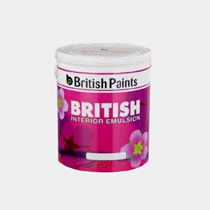 SUPER WHITE INTERIOR EMULSION BRITISH PAINTS | RS.1800 PER/BUCKET | SIZE : 20 LTR